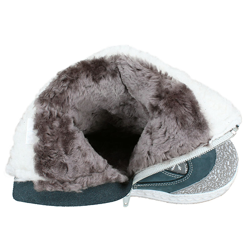 Сапожки малодетские нат.мех, артикул 2026, цвет аквамариновый купить в интернет-магазине Shoeslel с доставкой по России