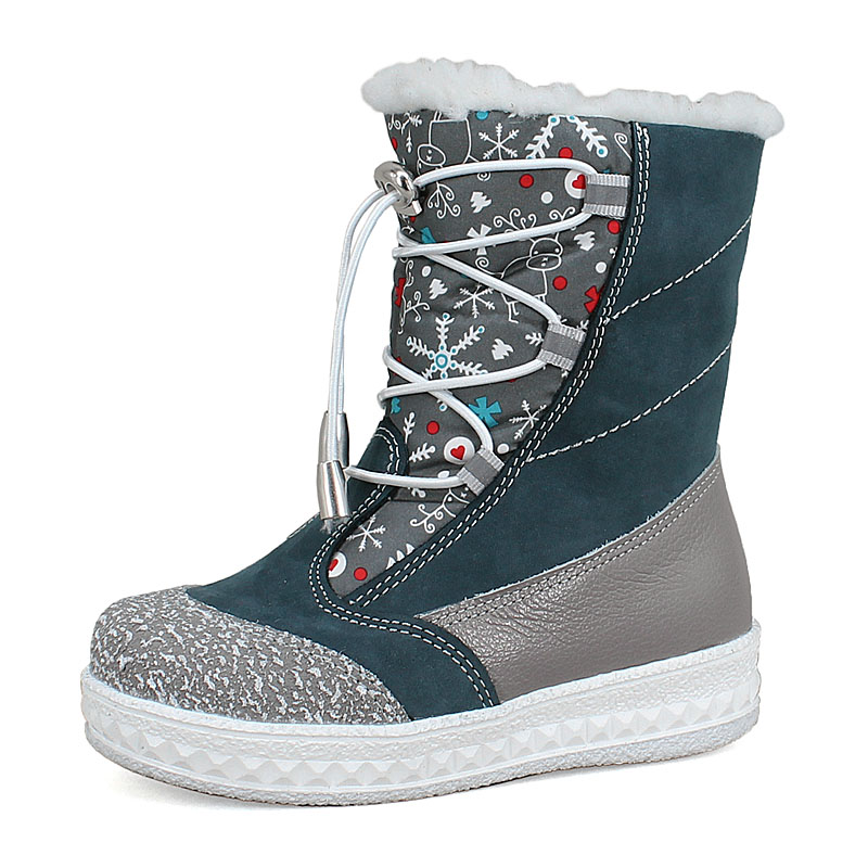 Сапожки малодетские нат.мех, артикул 2026, цвет аквамариновый купить в интернет-магазине Shoeslel с доставкой по России