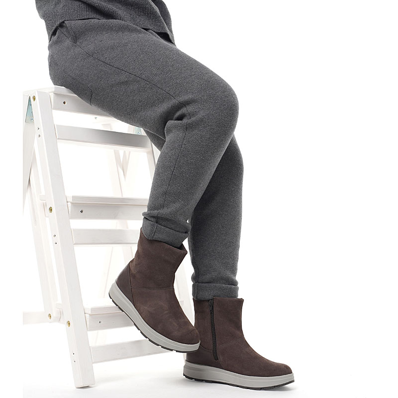 Полусапожки, артикул 2027, цвет серый купить в интернет-магазине Shoeslel с доставкой по России