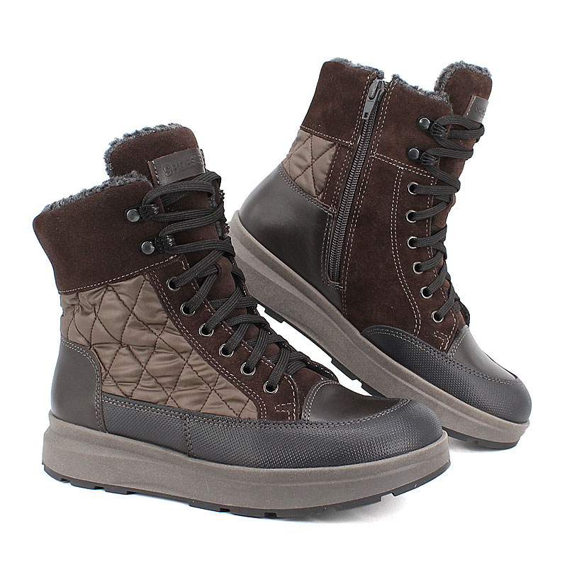 Ботинки, артикул 2034, цвет коричневый купить в интернет-магазине Shoeslel с доставкой по России