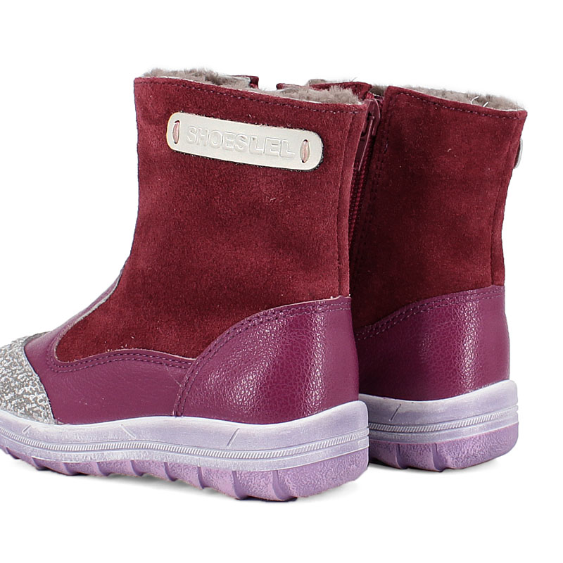 Сапожки малодетские нат.мех, артикул 2036, цвет фуксия купить в интернет-магазине Shoeslel с доставкой по России