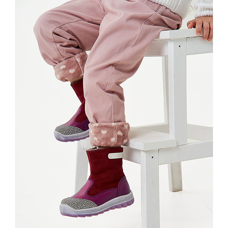 Сапожки малодетские нат.мех, артикул 2036, цвет фуксия купить в интернет-магазине Shoeslel с доставкой по России