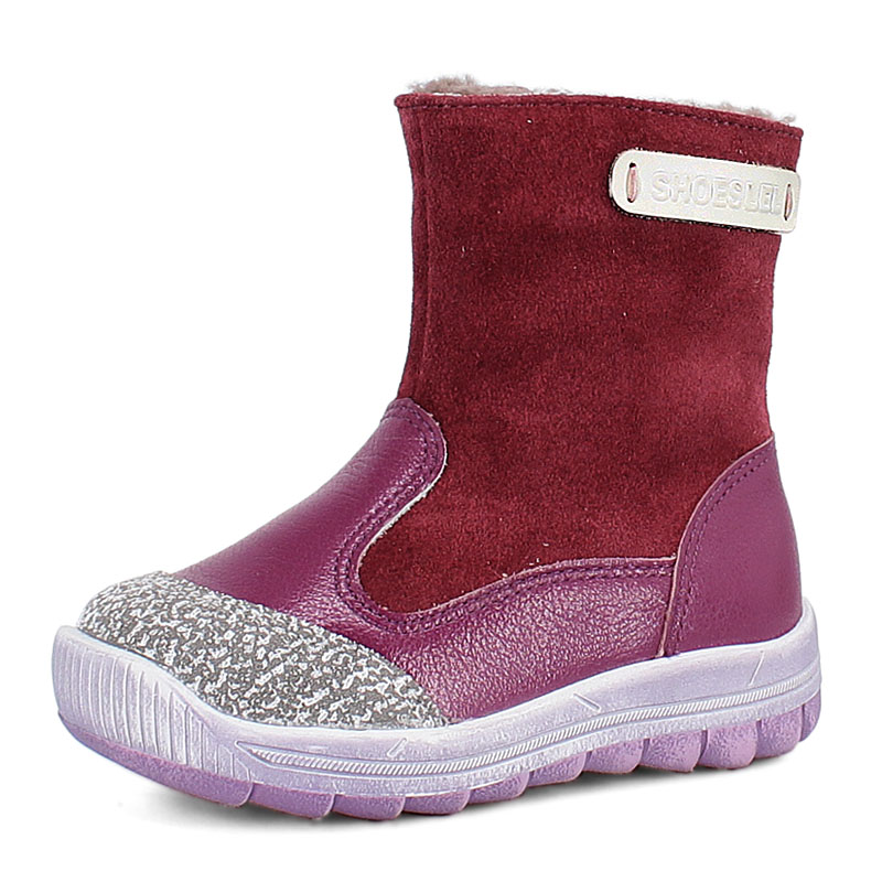 Сапожки малодетские нат.мех, артикул 2036, цвет фуксия купить в интернет-магазине Shoeslel с доставкой по России