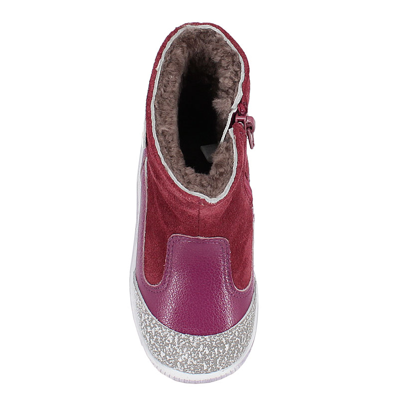 Сапожки малодетские нат.мех, артикул 2036, цвет фуксия купить в интернет-магазине Shoeslel с доставкой по России