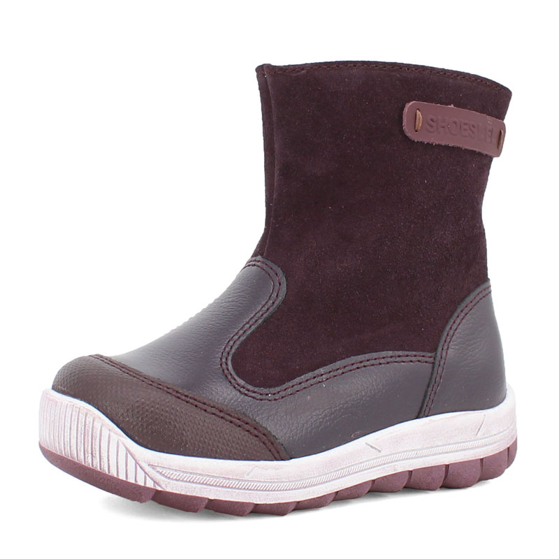 Сапожки малодетские нат.мех, артикул 2036, цвет черничный купить в интернет-магазине Shoeslel с доставкой по России