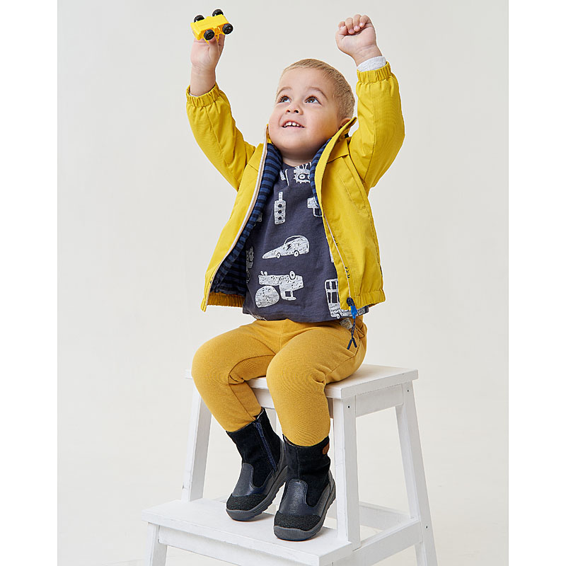 Сапожки малодетские нат.мех, артикул 2036, цвет синий купить в интернет-магазине Shoeslel с доставкой по России