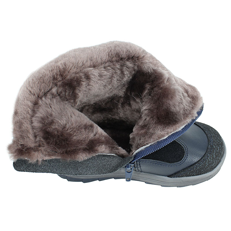 Сапожки малодетские нат.мех, артикул 2036, цвет синий купить в интернет-магазине Shoeslel с доставкой по России