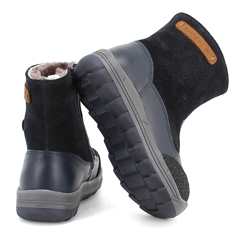 Сапожки малодетские нат.мех, артикул 2036, цвет синий купить в интернет-магазине Shoeslel с доставкой по России