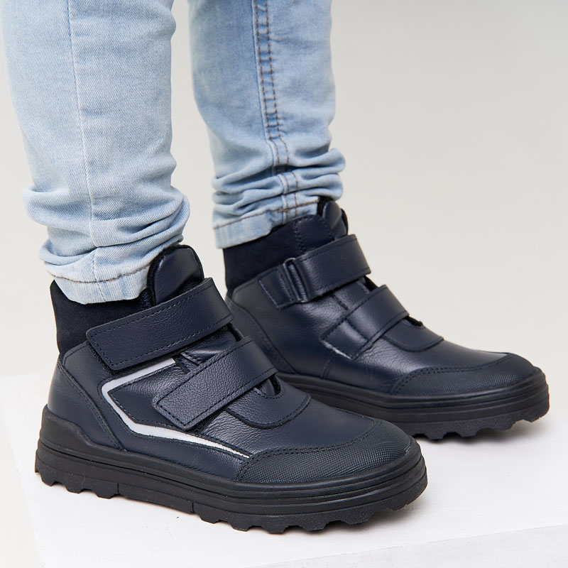 Ботинки, артикул 2037, цвет синий купить в интернет-магазине Shoeslel с доставкой по России