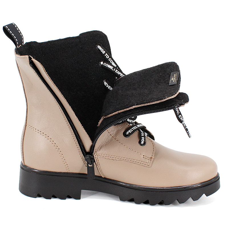 Ботинки, артикул 2047, цвет бежевый купить в интернет-магазине Shoeslel с доставкой по России