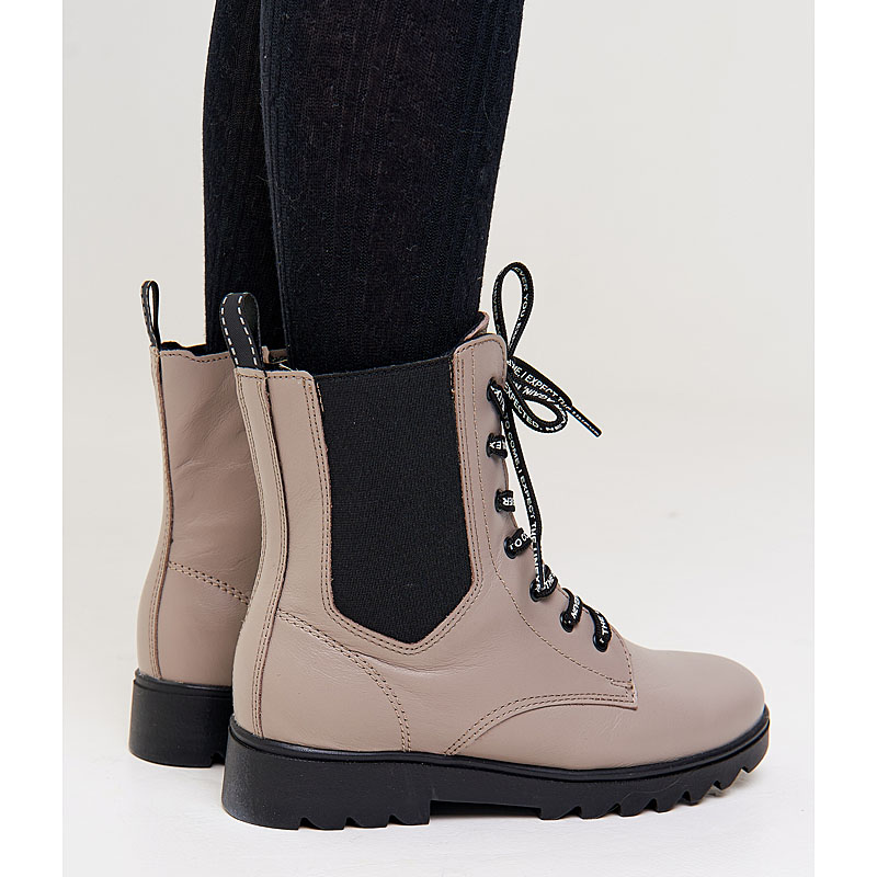 Ботинки, артикул 2047, цвет бежевый купить в интернет-магазине Shoeslel с доставкой по России