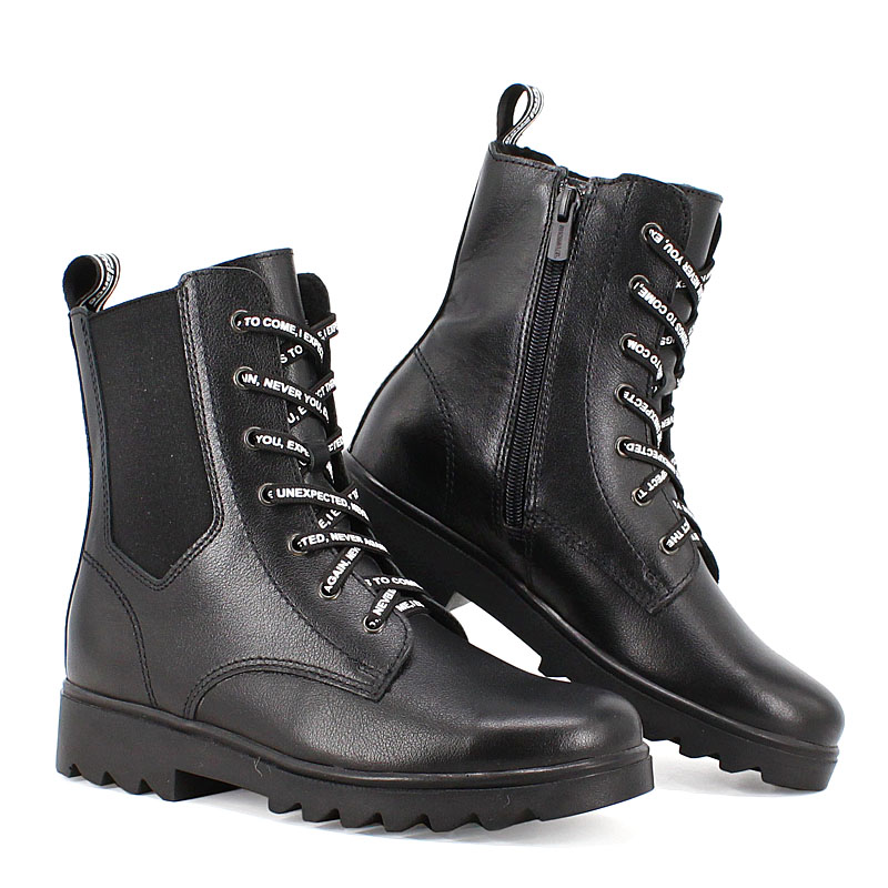 Ботинки, артикул 2047, цвет черный купить в интернет-магазине Shoeslel с доставкой по России