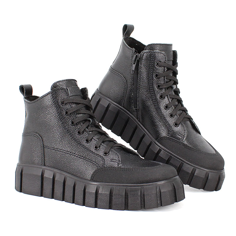 Ботинки, артикул 2057, цвет черный купить в интернет-магазине Shoeslel с доставкой по России