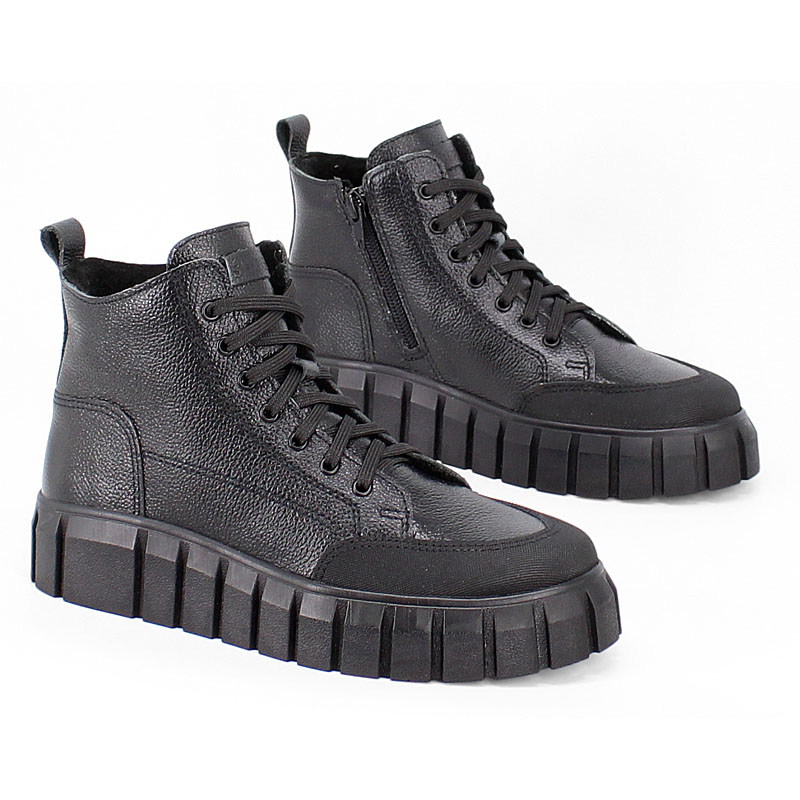 Ботинки, артикул 2057, цвет черный купить в интернет-магазине Shoeslel с доставкой по России