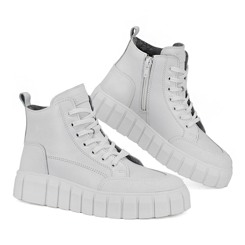 Ботинки, артикул 2057, цвет белый купить в интернет-магазине Shoeslel с доставкой по России