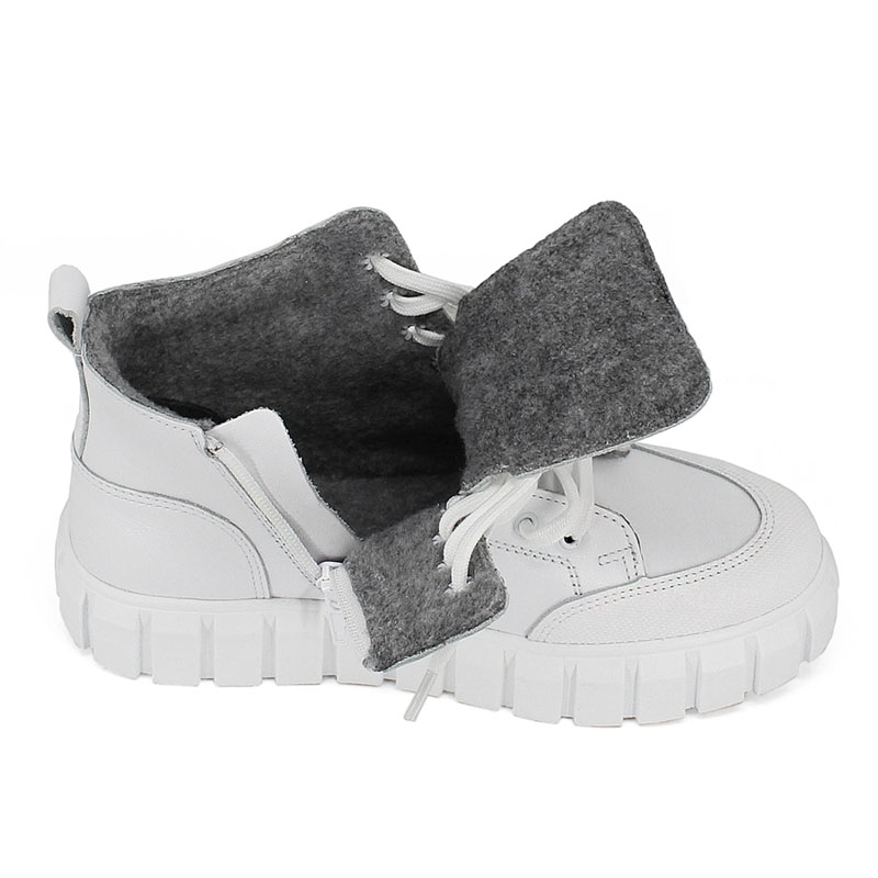 Ботинки, артикул 2057, цвет белый купить в интернет-магазине Shoeslel с доставкой по России