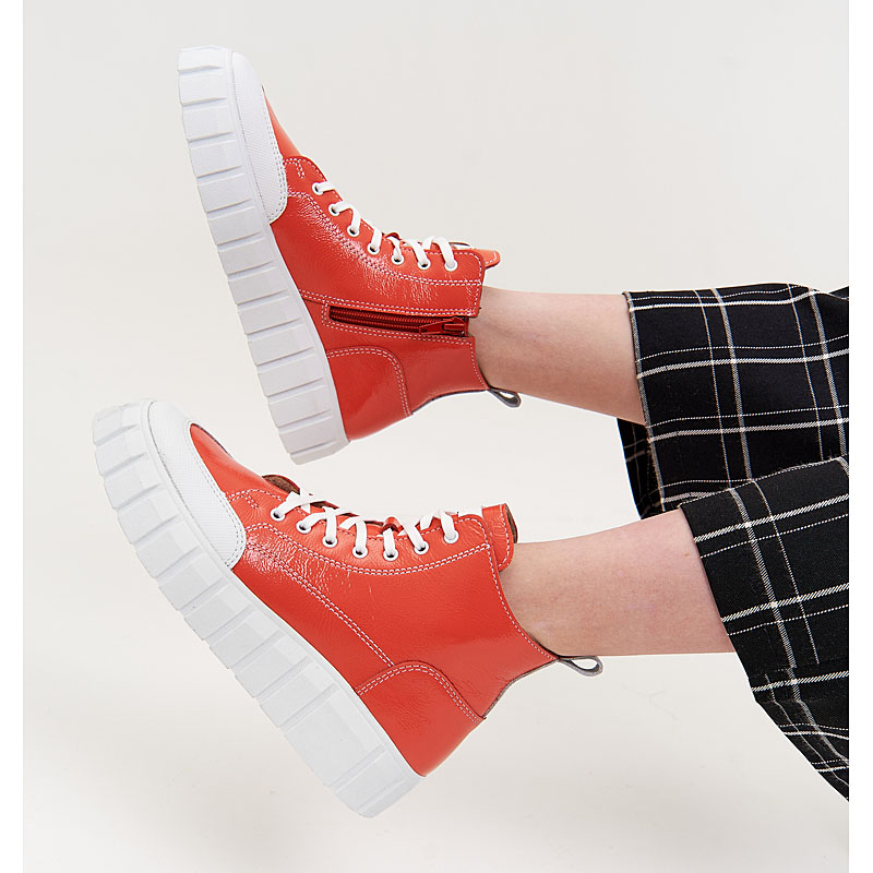 Ботинки, артикул 2057, цвет оранжевый купить в интернет-магазине Shoeslel с доставкой по России