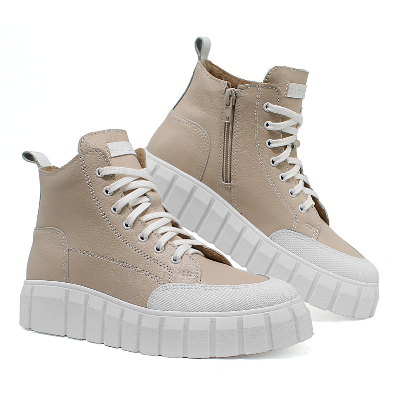 Ботинки, артикул 2057, цвет капучино купить в интернет-магазине Shoeslel с доставкой по России