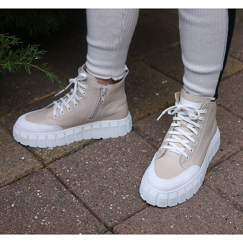 Ботинки, артикул 2057, цвет капучино купить в интернет-магазине Shoeslel с доставкой по России