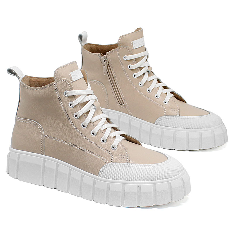 Ботинки, артикул 2057, цвет капучино купить в интернет-магазине Shoeslel с доставкой по России