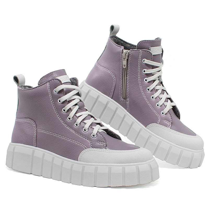 Ботинки, артикул 2057, цвет сиреневый купить в интернет-магазине Shoeslel с доставкой по России
