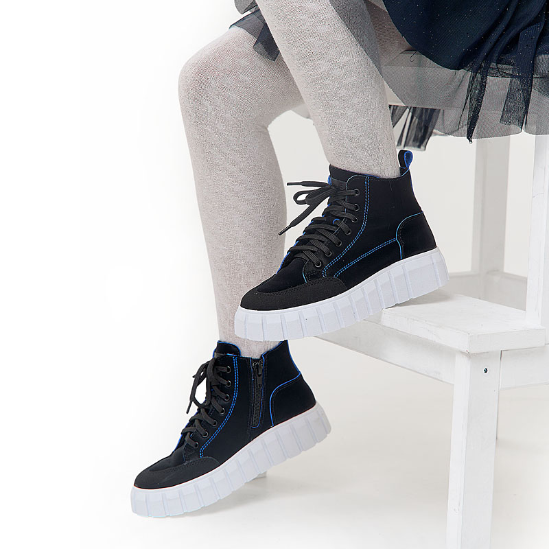 Ботинки, артикул 2057, цвет т.синий купить в интернет-магазине Shoeslel с доставкой по России