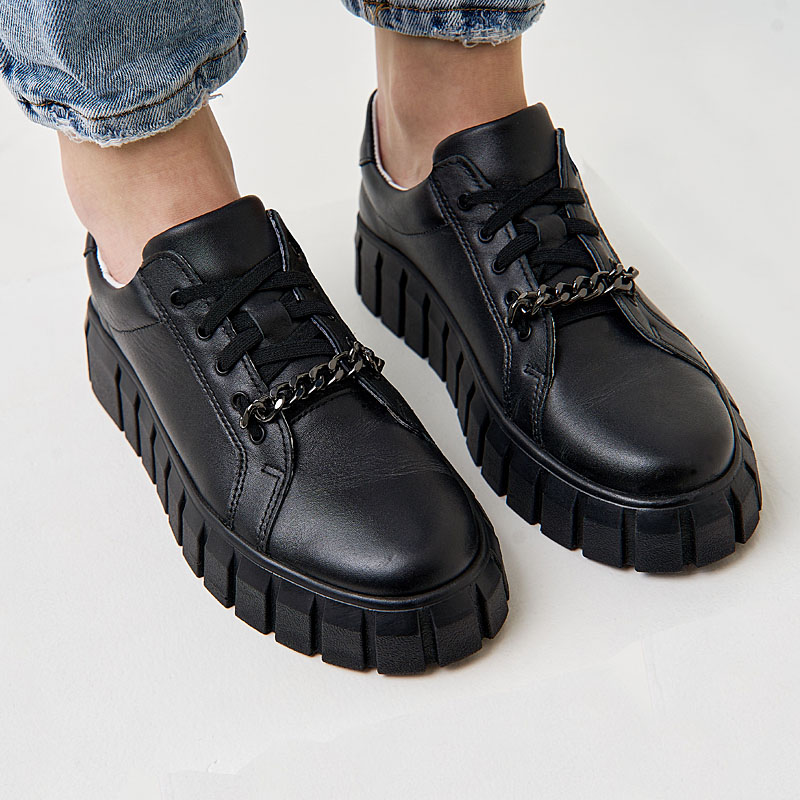 Полуботинки, артикул 2064, цвет черный купить в интернет-магазине Shoeslel с доставкой по России