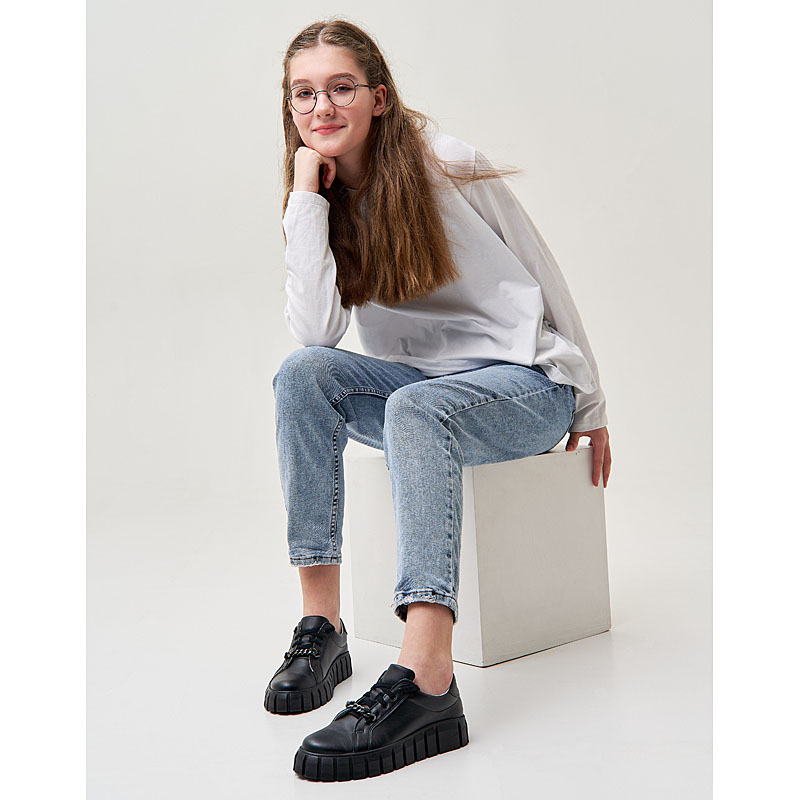 Полуботинки, артикул 2064, цвет черный купить в интернет-магазине Shoeslel с доставкой по России