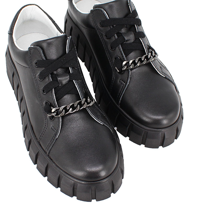 Полуботинки, артикул 2064, цвет черный купить в интернет-магазине Shoeslel с доставкой по России