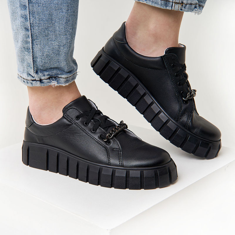 Полуботинки, артикул 2064, цвет черный купить в интернет-магазине Shoeslel с доставкой по России