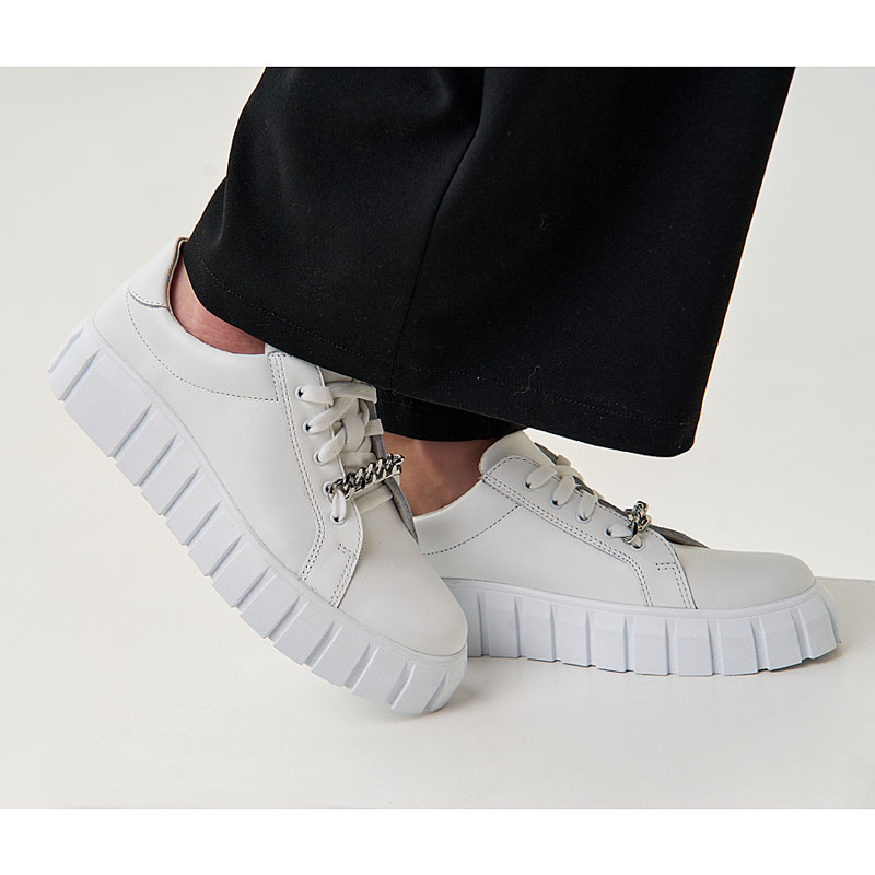 Полуботинки, артикул 2064, цвет белый купить в интернет-магазине Shoeslel с доставкой по России