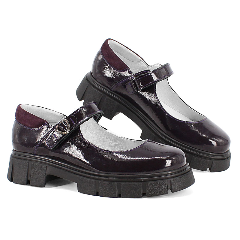 Туфли, артикул 2069, цвет черничный купить в интернет-магазине Shoeslel с доставкой по России