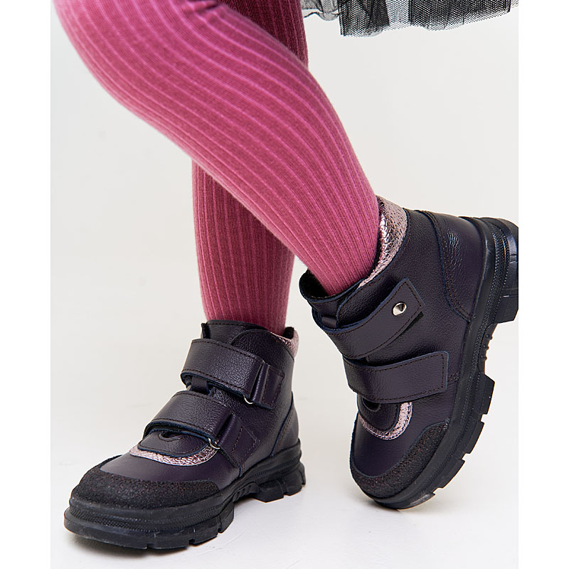 Ботинки, артикул 2072, цвет черничный купить в интернет-магазине Shoeslel с доставкой по России