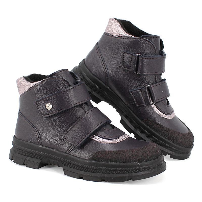 Ботинки, артикул 2072, цвет черничный купить в интернет-магазине Shoeslel с доставкой по России