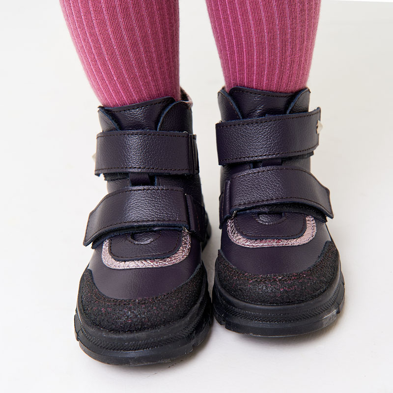 Ботинки, артикул 2072, цвет черничный купить в интернет-магазине Shoeslel с доставкой по России