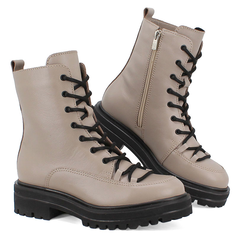 Ботинки, артикул 2077, цвет бежевый купить в интернет-магазине Shoeslel с доставкой по России