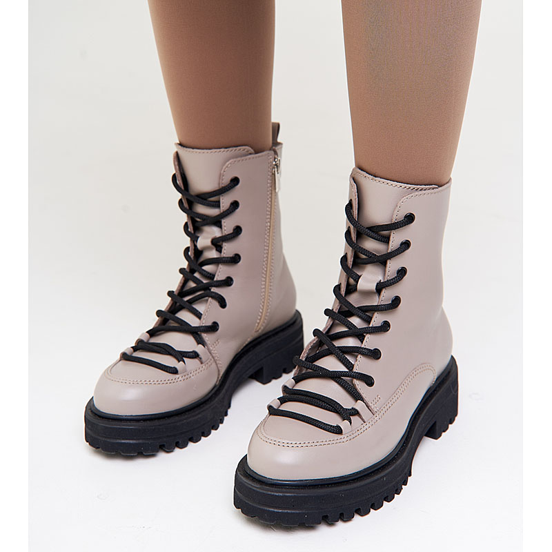 Ботинки, артикул 2077, цвет бежевый купить в интернет-магазине Shoeslel с доставкой по России