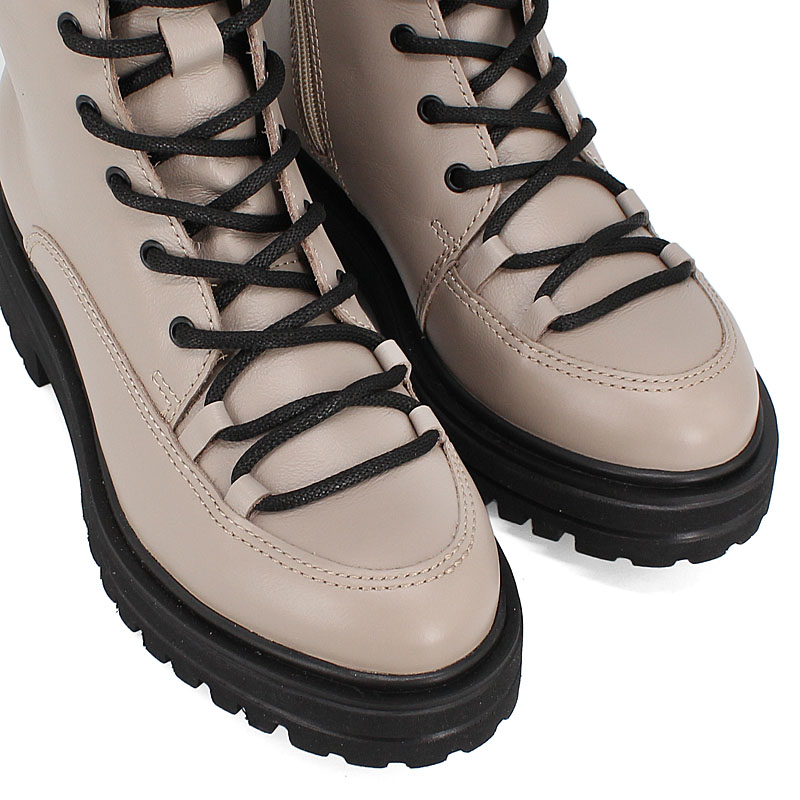 Ботинки, артикул 2077, цвет бежевый купить в интернет-магазине Shoeslel с доставкой по России