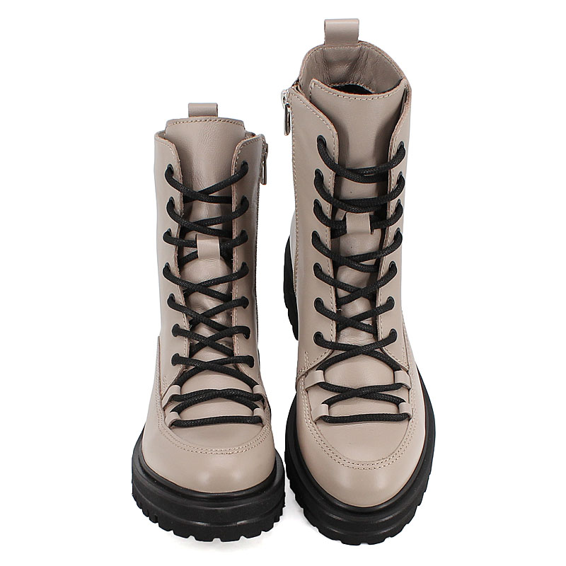 Ботинки, артикул 2077, цвет бежевый купить в интернет-магазине Shoeslel с доставкой по России