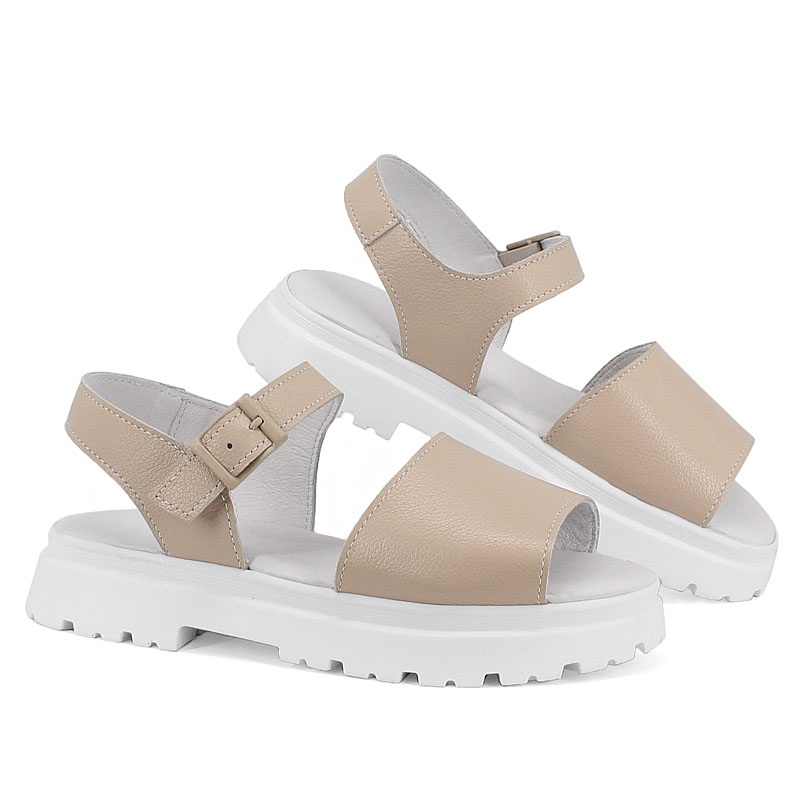 Туфли летние, артикул 2079, цвет бежевый купить в интернет-магазине Shoeslel с доставкой по России