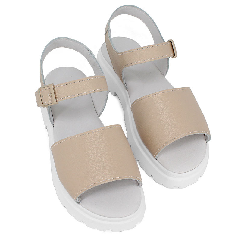 Туфли летние, артикул 2079, цвет бежевый купить в интернет-магазине Shoeslel с доставкой по России