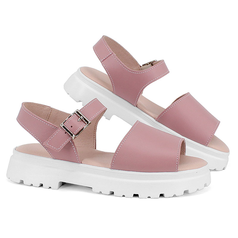 Туфли летние, артикул 2079, цвет пыльно-розовый купить в интернет-магазине Shoeslel с доставкой по России