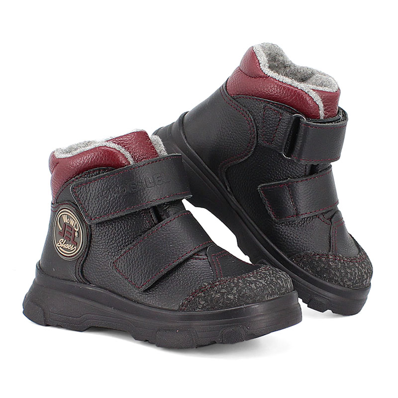 Ботинки малодетские, артикул 2083, цвет черный купить в интернет-магазине Shoeslel с доставкой по России