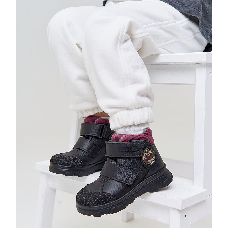 Ботинки малодетские, артикул 2083, цвет черный купить в интернет-магазине Shoeslel с доставкой по России