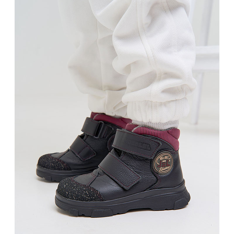 Ботинки малодетские, артикул 2083, цвет черный купить в интернет-магазине Shoeslel с доставкой по России