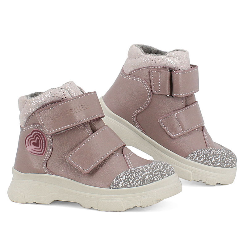 Ботинки малодетские, артикул 2083, цвет пыльно-розовый купить в интернет-магазине Shoeslel с доставкой по России