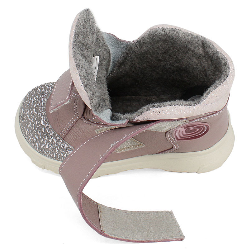 Ботинки малодетские, артикул 2083, цвет пыльно-розовый купить в интернет-магазине Shoeslel с доставкой по России