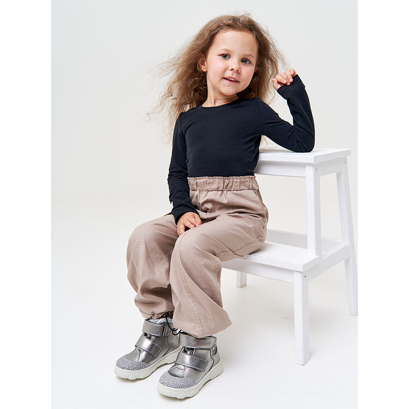 Ботинки малодетские, артикул 2083, цвет серебристый купить в интернет-магазине Shoeslel с доставкой по России