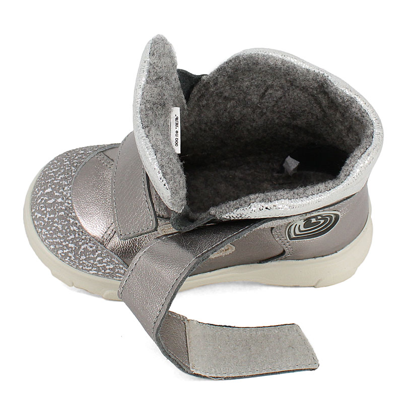 Ботинки малодетские, артикул 2083, цвет серебристый купить в интернет-магазине Shoeslel с доставкой по России