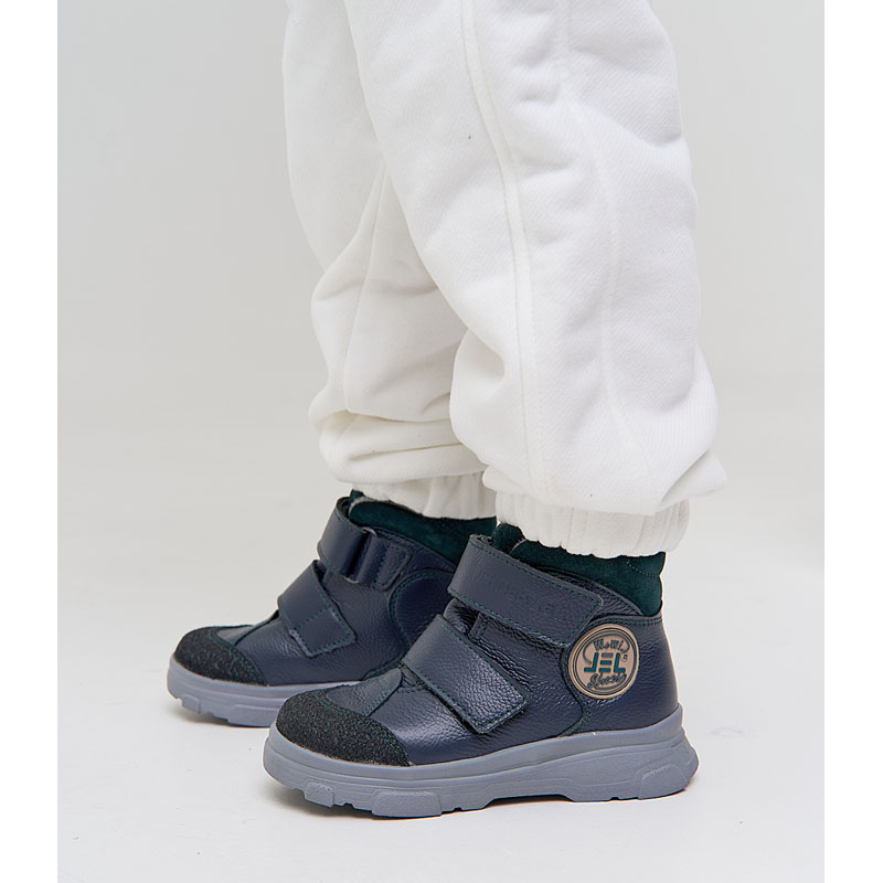 Ботинки малодетские, артикул 2083, цвет синий купить в интернет-магазине Shoeslel с доставкой по России